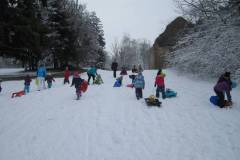 Rodeln im Schlosspark